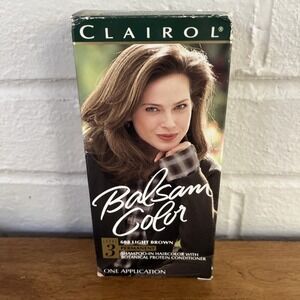 VINTAGE NEW OLD STOCK CLAIROL BALSAM COLOR #608 LIGHT‎ BROWN PERMANENT